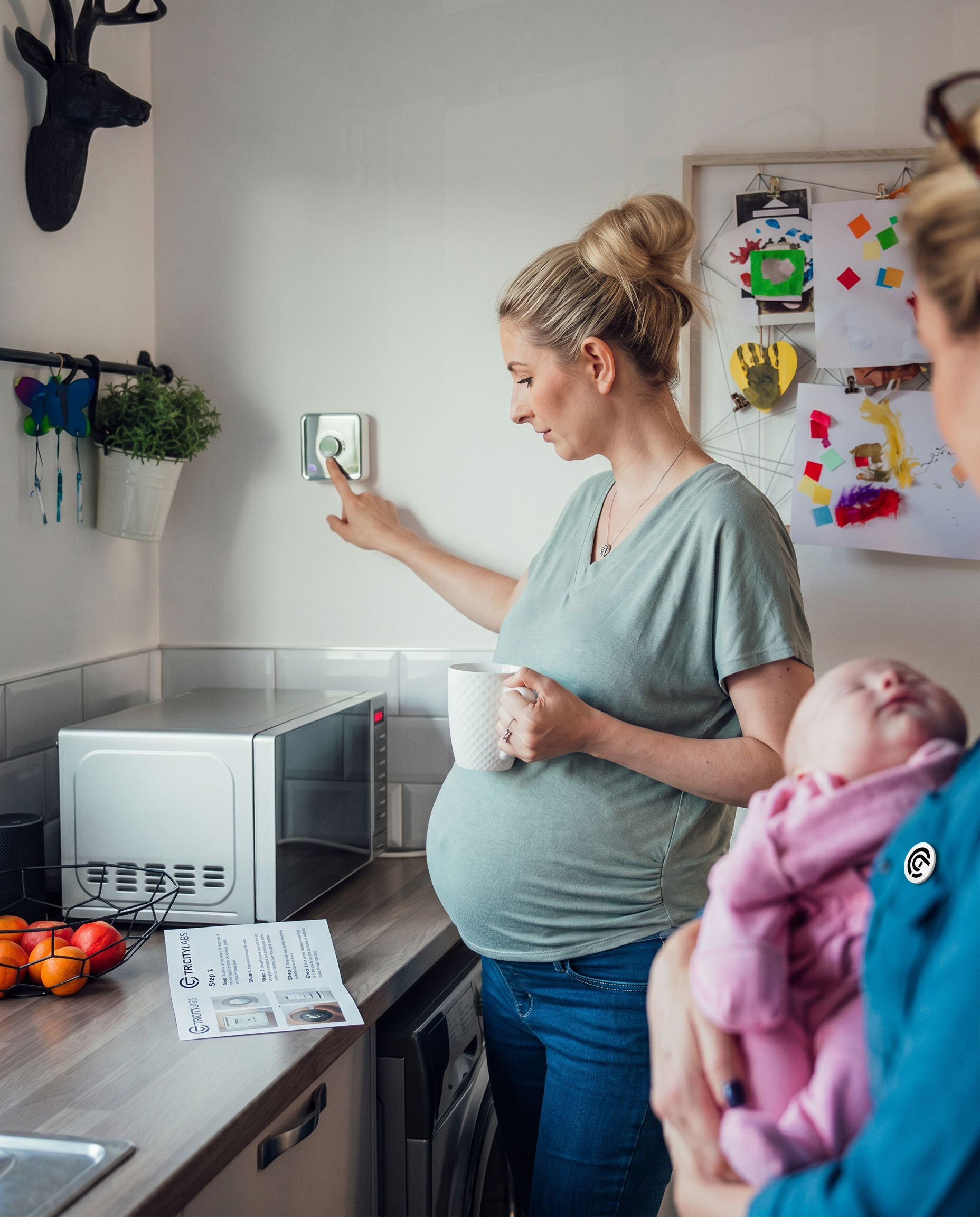 Tenant managing smart meter at home